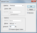 Photoshop indexed color window.png